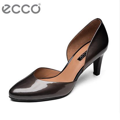 ecco 爱步 女士阿丽特真皮隔断高跟鞋 - 海淘